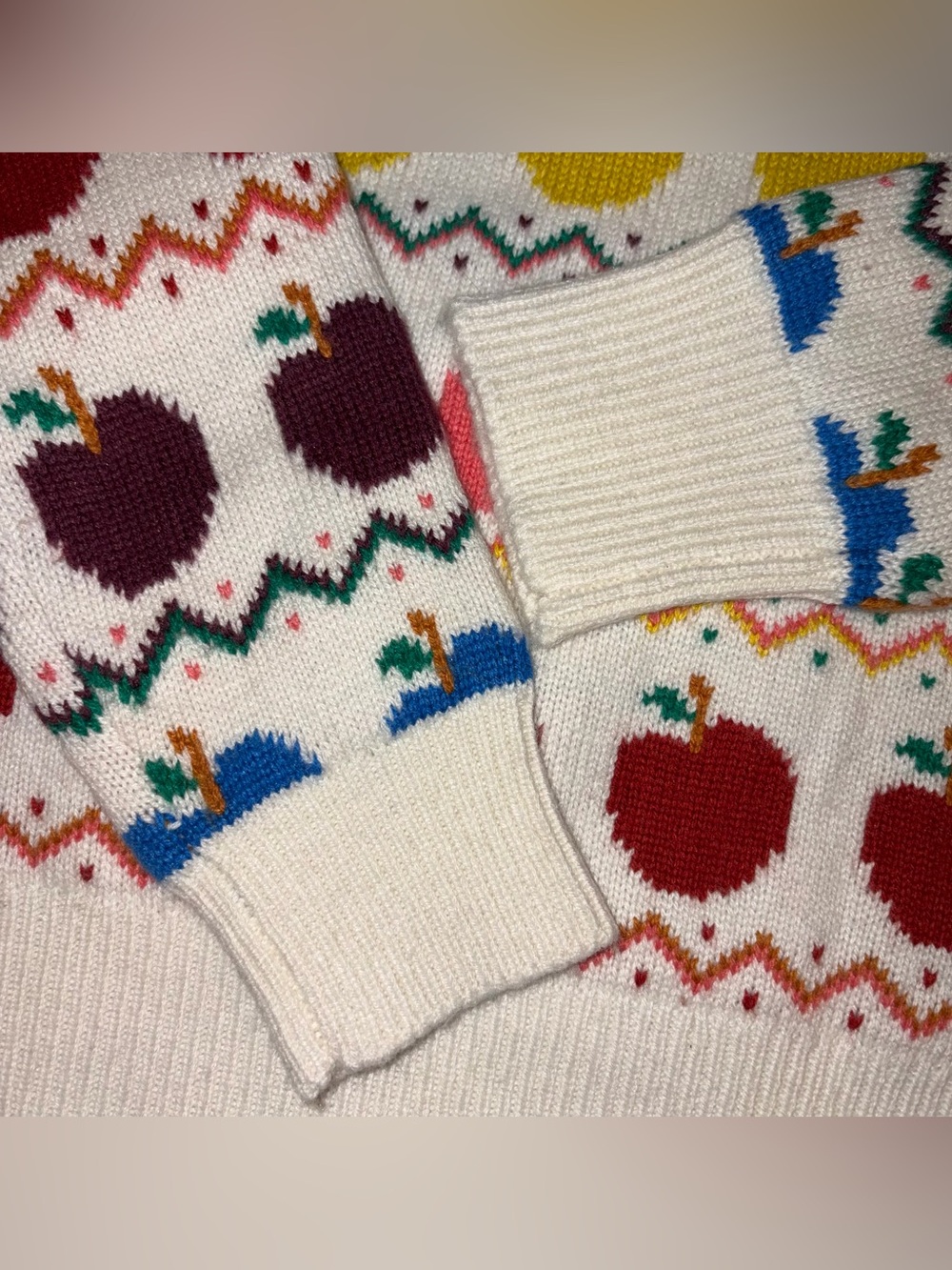 Boden Fair Isle Apple Sweater, Size Small - Picture 6 of 13
